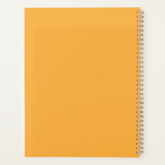 Muted Orange Background Texture for Web and Print プランナー手帳 (裏面)