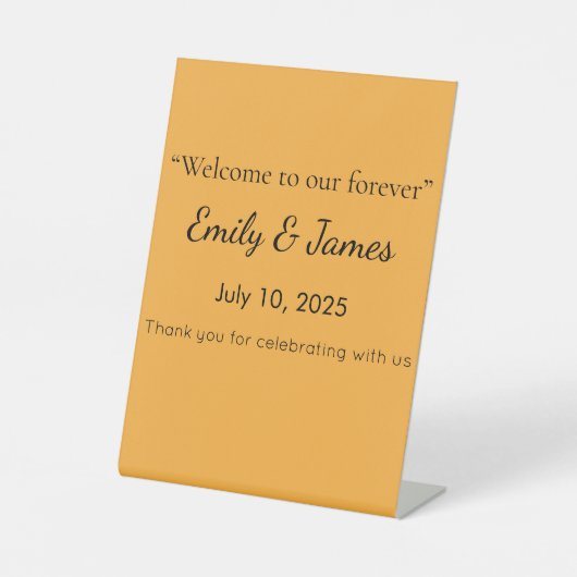 Muted Orange Background Texture for Web and Print 台座サイン (正面)