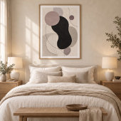Muted Orbit | Minimal Abstract Plaster Art Print ポスター