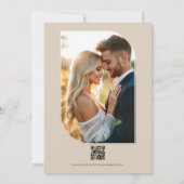 Muted Periwinkle, Buttercream, and Greige Wedding 招待状 (裏面)