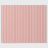 Muted Pink Stripes Classic ラッピングペーパー (フラット)