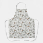 Muted Poinsettas All-Over Print Apron エプロン (正面)