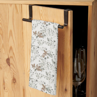 Muted Poinsettas Kitchen Towel キッチンタオル