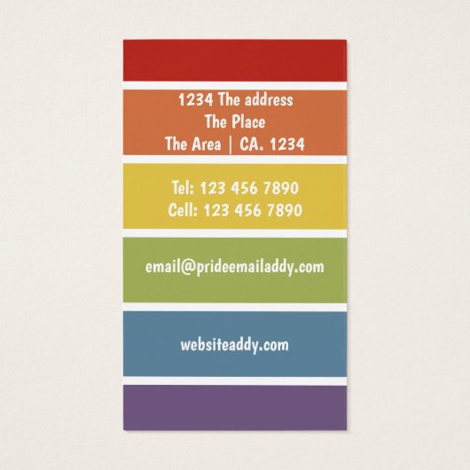 Muted Rainbow Pride Personalized (裏面)