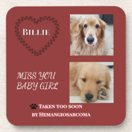 Muted Red Memory Tribute コースター