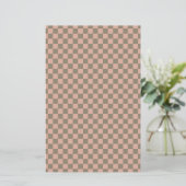 Muted Rose & Sage Checkered Small Scrapbook Paper (スタンド正面)