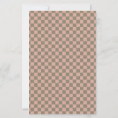 Muted Rose & Sage Checkered Small Scrapbook Paper (裏面)