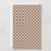 Muted Rose & Sage Checkered Small Scrapbook Paper (正面)