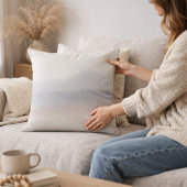 Muted Sky Horizon Throw Pillow クッション