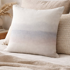 Muted Sky Horizon Throw Pillow クッション