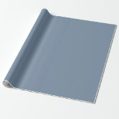 Muted Slate Blue Gray Spring Summer Trending Color ラッピングペーパー (アンロールド)