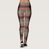 Muted Vertical Shadow Plaid Tartan Blur レギンス (裏面)