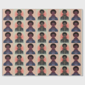 MutedColor Afrofuturist Kings ラッピングペーパー (フラット)