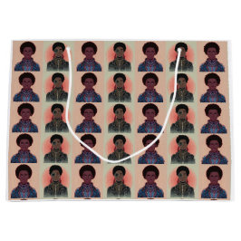 MutedColor Afrofuturist Kings ラージペーパーバッグ