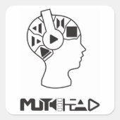 MuteHeadシール スクエアシール (正面)