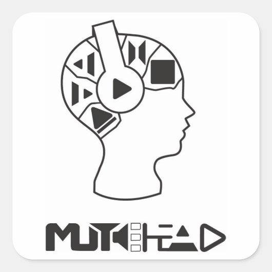 MuteHeadシール スクエアシール (正面)