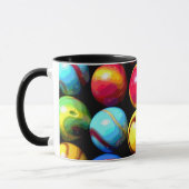 Muti色の大理石のコーヒー・マグ マグカップ (左)