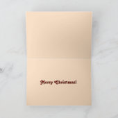 Muttおもしろい質問いけな犬の写真クリスマス シーズンカード (内部)