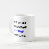 muttパパ素晴らし、 コーヒーマグカップ (正面左)