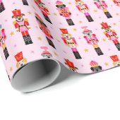 Muttcracker Christmas - Pink Dog Nutcrackers ラッピングペーパー (ロールコーナー)