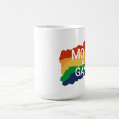 Mutter ist lesbisch mit Regenbogen  コーヒーマグカップ (中央)