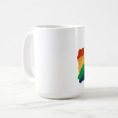 Mutter ist lesbisch mit Regenbogen  コーヒーマグカップ (正面左)