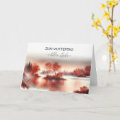 Muttertagskarte "Zum Muttertag Alles Liebe" カード (黄色い花)