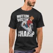Mutton Bustin' Champ Rodeo State Fair Kids Tシャツ (正面)