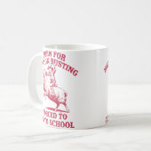 Mutton Busting School Quote Sheep Riding Rodeo コーヒーマグカップ (正面左)