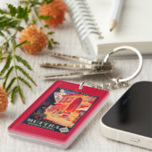 Muttra Krishnaの寺院旅行ポスター キーホルダー (正面右)