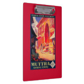 Muttra Krishnaの寺院旅行ポスター クリップボード (右)