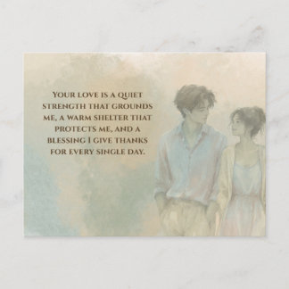 Mutual Gratitude Love Quote Postcard | Gentle Pres ポストカード