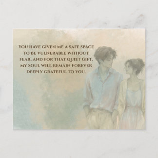 Mutual Gratitude Love Quote Postcard | Gentle Pres ポストカード