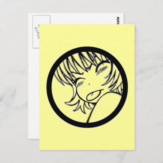 muuhh – かわいいアニメ – かわいい>_< ポストカード (正面/裏面)