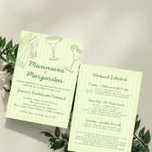 Muumuus & Margaritas Green Bachelorette Weekend 招待状
