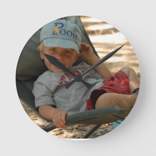 Muur Klok met Foto ラウンド壁時計 (正面)