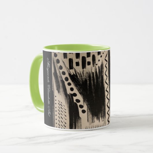Muzes with Mar Abstract Mug マグカップ (正面左)