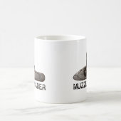 Muzzleloaderの砲尾及びハンマーの黒色火薬のライフル コーヒーマグカップ (中央)