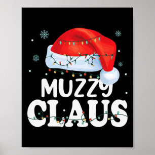 Muzzyクロースクリスマスファミリーマッおもしろいチング祖母Chr ポスター