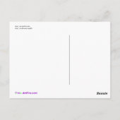 mvのロゴのデザイン-愛およびおもしろい- mvのハート ポストカード (裏面)