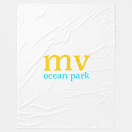 MVの海公園のフリースブランケット フリースブランケット