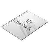 MVイニシャル：微妙な影のモノグラム ノートブック (左側)