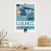 MV22キャリアプリントと文字 ポスター (キッチン)