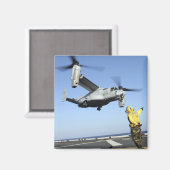 MV-22オスプレイがUSSナッソーから発射 マグネット (正面/裏面)