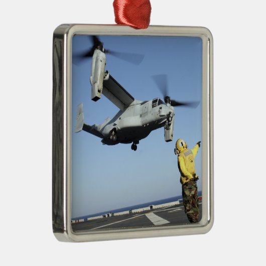 MV-22オスプレイがUSSナッソーから発射 メタルオーナメント (右)