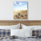 MV-22Bオスプレイは米海軍病院コルpsmを飛ぶ キャンバスプリント (インサイチュ (寝室))