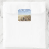 MV-22Bオスプレイは米海軍病院コルpsmを飛ぶ スクエアシール (バッグ)