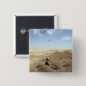 MV-22Bオスプレイは米海軍病院コルpsmを飛ぶ 缶バッジ (正面&裏面)