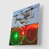 MV-22Bオスプレイ スクエア壁時計 (傾斜)