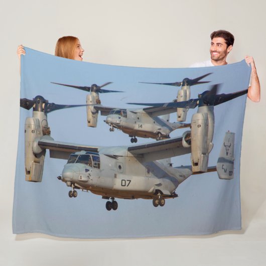 MV-22Bオスプレイ フリースブランケット (インサイチュ)